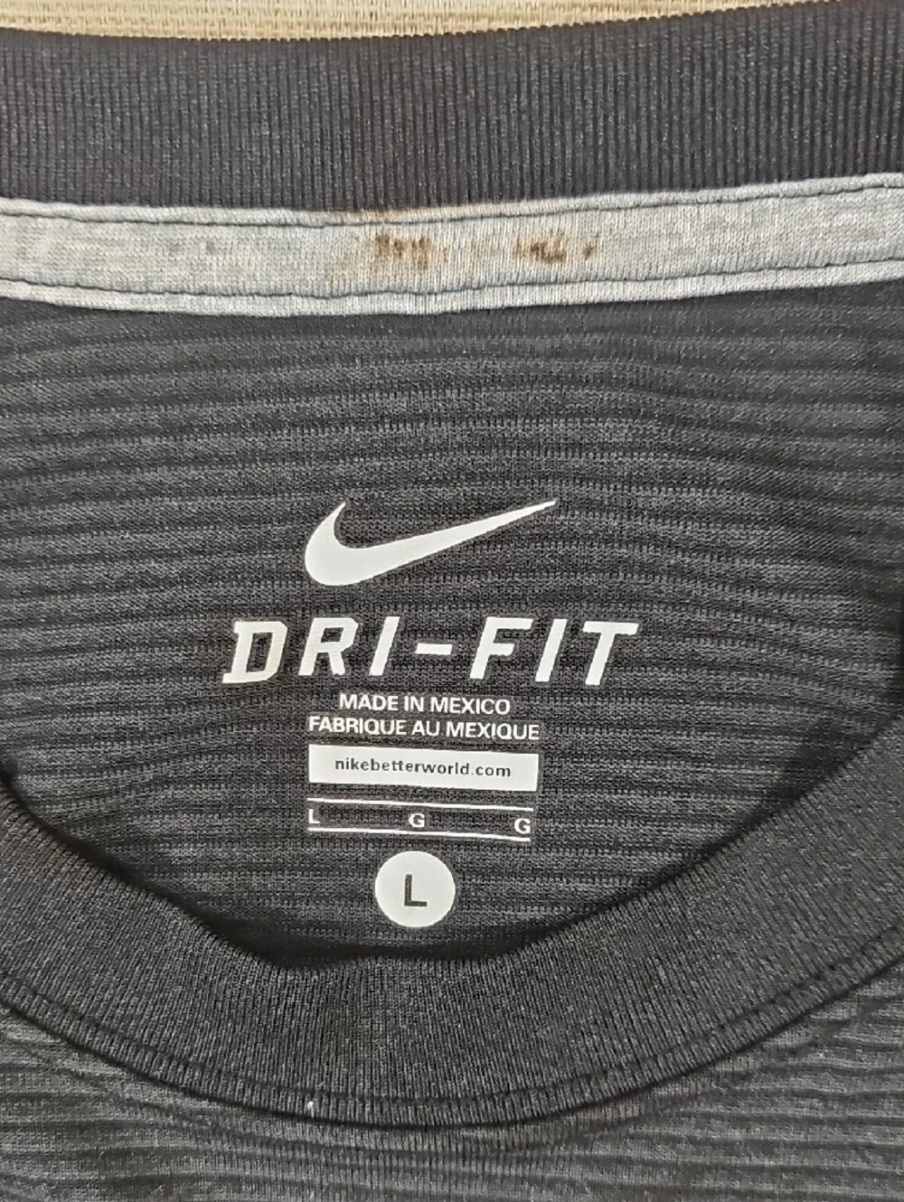 Nike Men's Black Dri-FIT Short Sleeve Athletic Tee